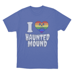 Haunted Mound Love T Shirt Blue
