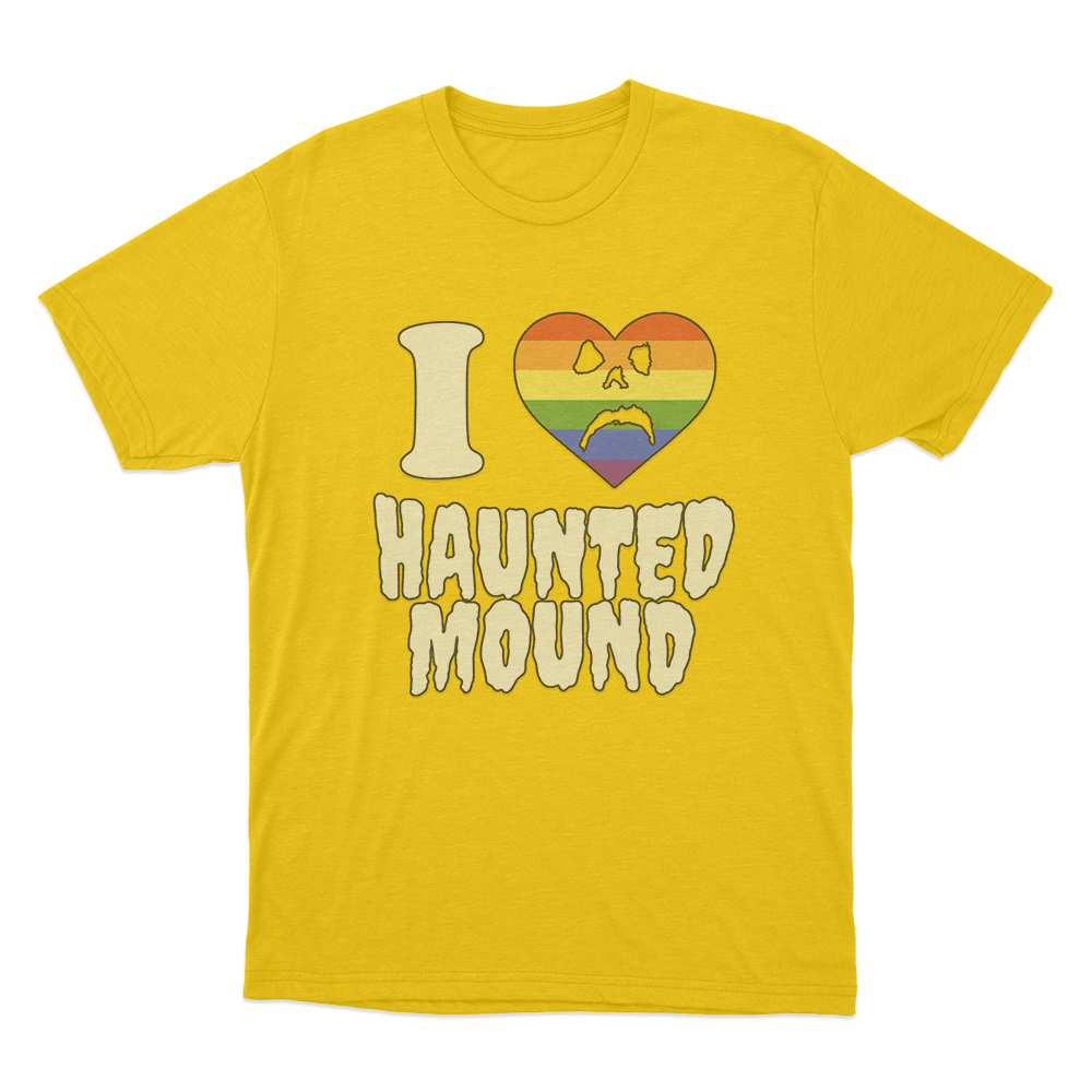 Haunted Mound Love T Shirt Yellow Haunted Mound Love T Shirt Yellow