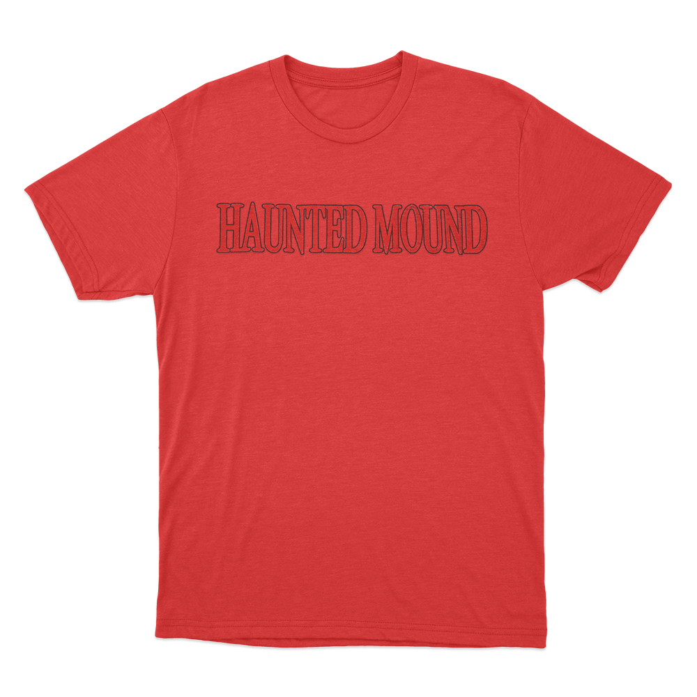 Haunted Text T Shirt Red Haunted Text T Shirt Red