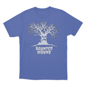 Haunted Tree T Shirt Blue