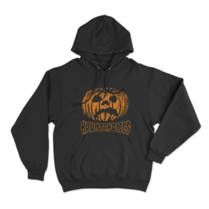 Pumpkin Skull Hoodie Black