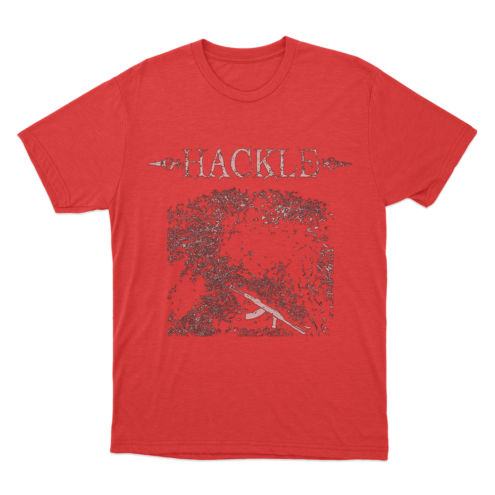 Rifle Print T Shirt Red Rifle Print T Shirt Red