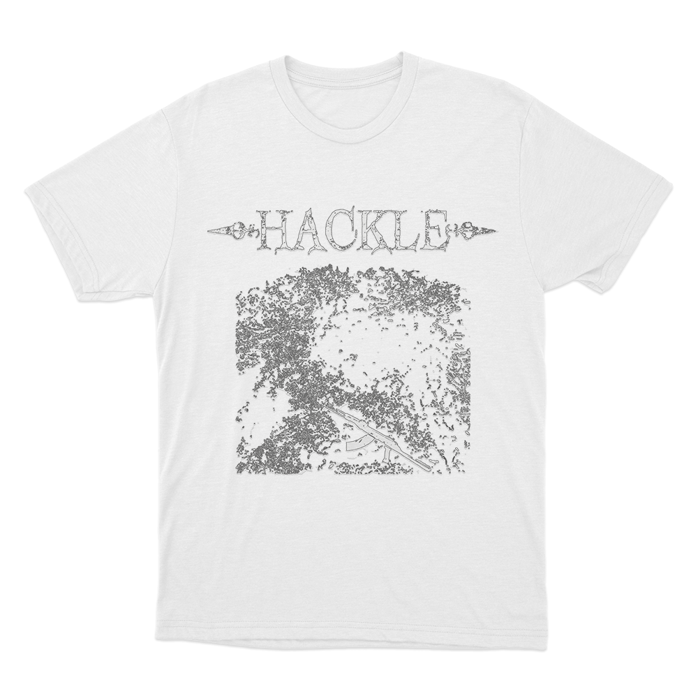 Rifle Print T Shirt White Rifle Print T Shirt White