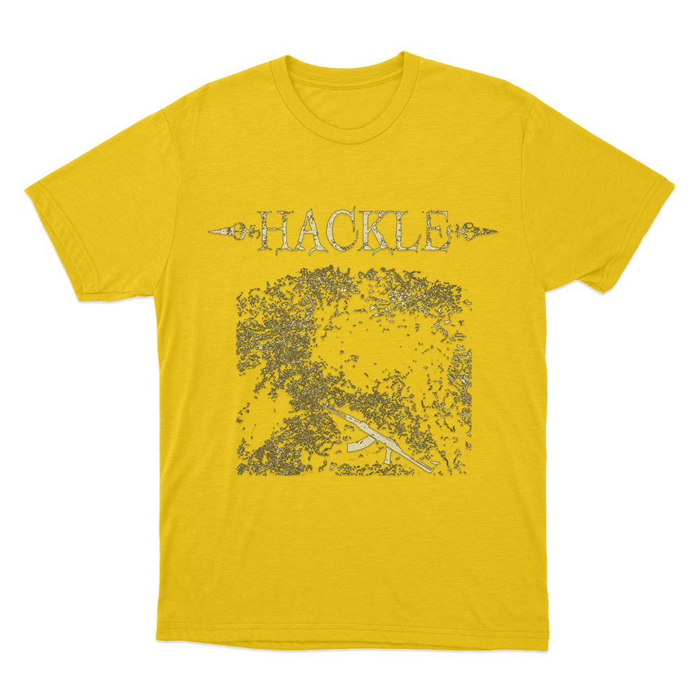 Rifle Print T Shirt Yellow Rifle Print T Shirt Yellow
