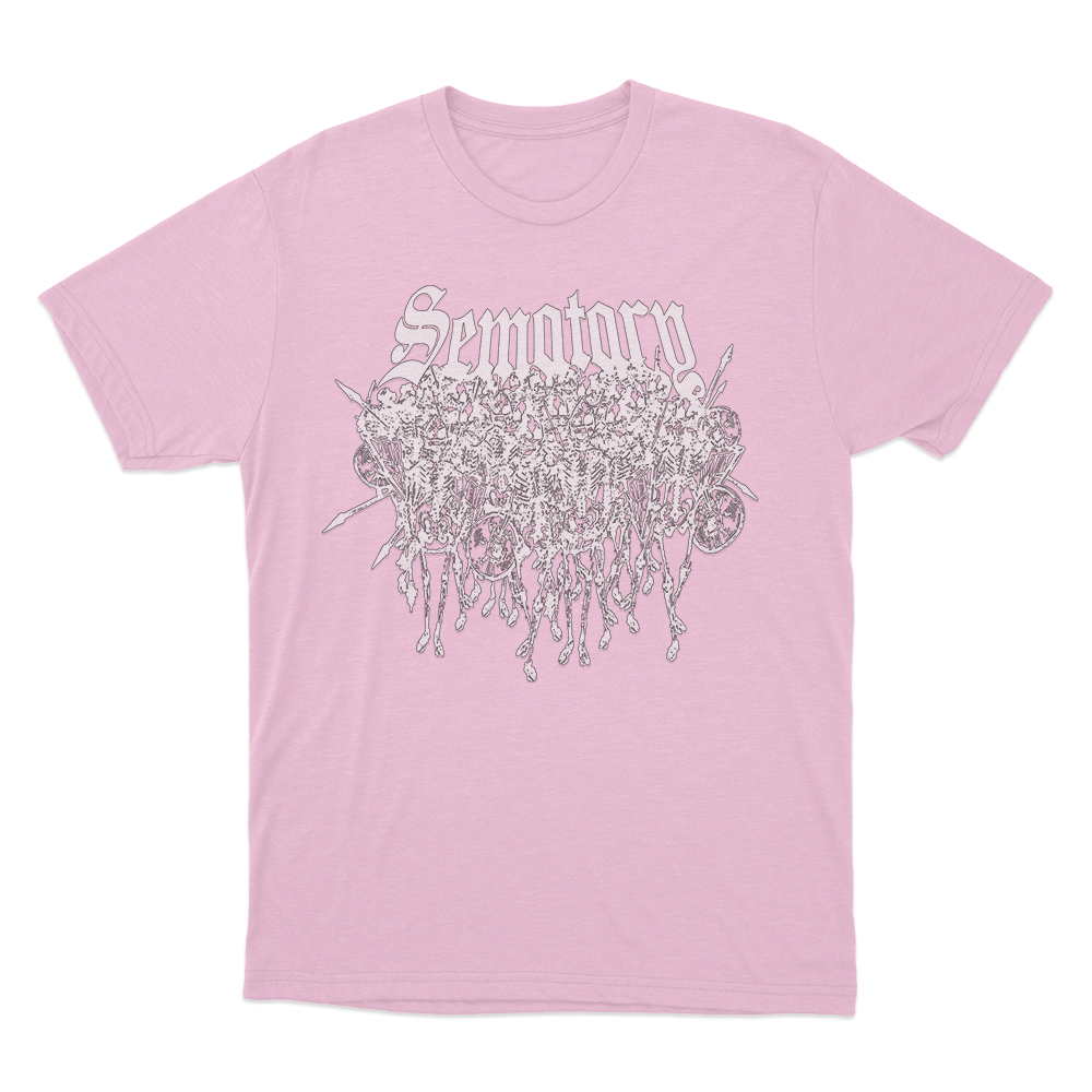 Sematary Logo T Shirt Pink Sematary Logo T Shirt Pink